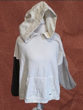 🌳 Andrew Marc Ivory Sport Pullover Hoodie